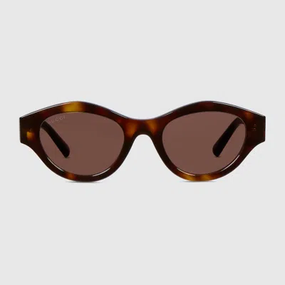 Gucci Cat-eye Frame Sunglasses In Brown
