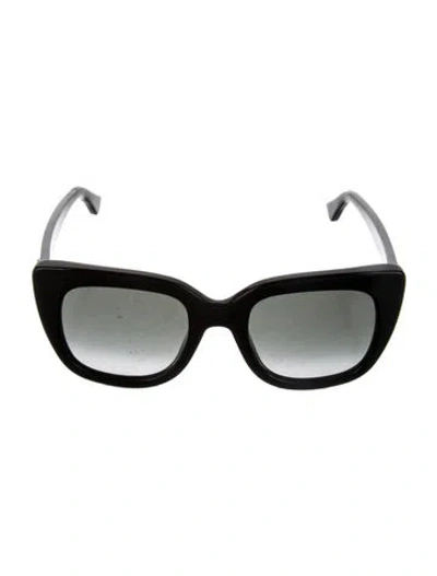 Pre-owned Gucci Cat-eye Gradient Sunglasses In Black
