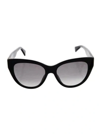 Pre-owned Gucci Cat-eye Gradient Sunglasses In Black