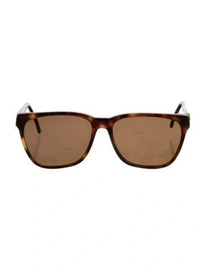 Pre-owned Gucci Cat-eye Gradient Sunglasses In Brown