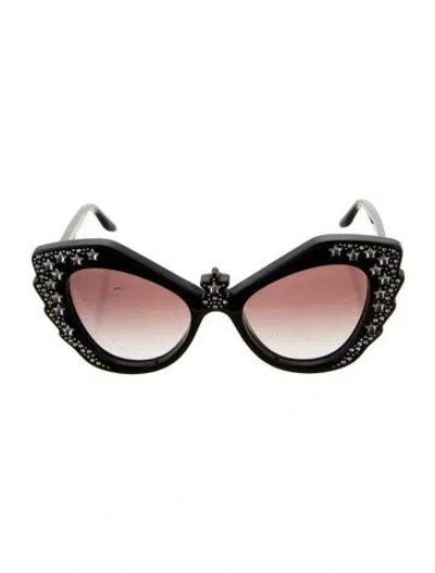 Pre-owned Gucci Cat-eye Gradient Sunglasses W/ Tags In Black