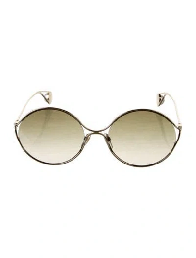 Pre-owned Gucci Cat-eye Gradient Sunglasses W/ Tags In Gold