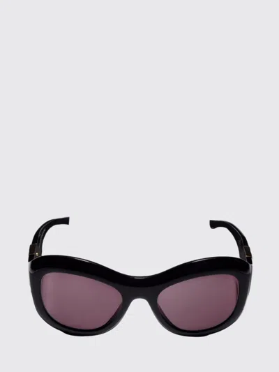 Gucci Cat-eye Sunglasses In Tortoiseshell Acetate With Gg Monogram Logo In Black