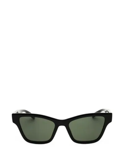 Gucci Lines 53mm Acetate Cat-eye Sunglasses In Black
