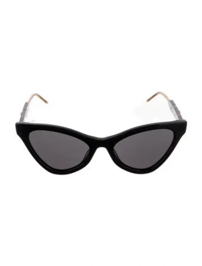 Pre-owned Gucci Cat-eye Tinted Sunglasses In Black