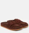 Gucci Sabot With Double G Mules In Brown