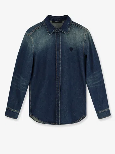 Gucci Certified Washed Cotton Denim Shirt In Blue