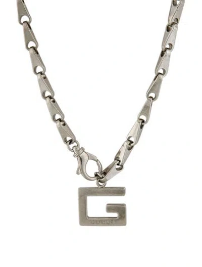 Pre-owned Gucci Chain Necklace, 30", 30" In Multi