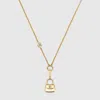 Gucci Chain Necklace With Bag Pendant In Gold-toned Metal