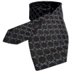 Gucci Chain Pattern Silk Tie In Black