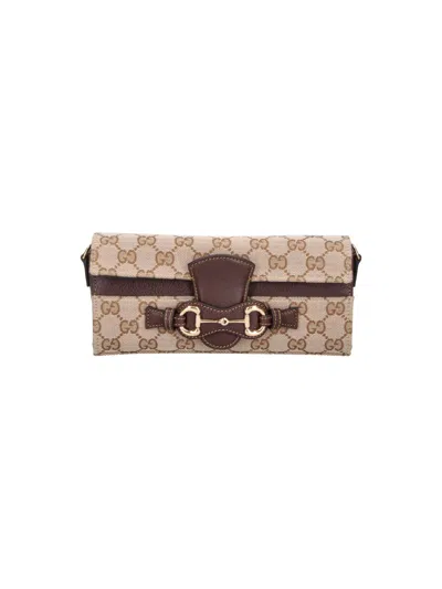 Gucci Chain Wallet "morsetto" In Brown