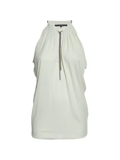 Pre-owned Gucci Chain-detail Blouse In Gray