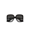 Gucci Chaise-lounge Oversized Sunglasses In Black