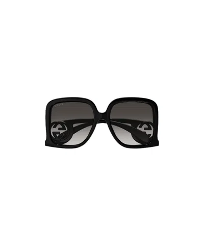 Gucci Chaise-lounge Oversized Sunglasses In Black