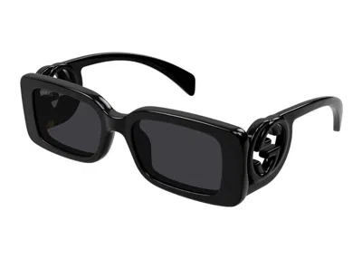 Pre-owned Gucci Chaise Lounge Sunglasses In Black/grey (gg1325s/001)