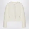 Gucci Interlocking G Wool-blend Bouclé Jacket In White