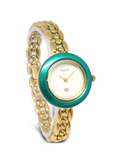 Pre-owned Gucci Chameleon 26mm Watch In White