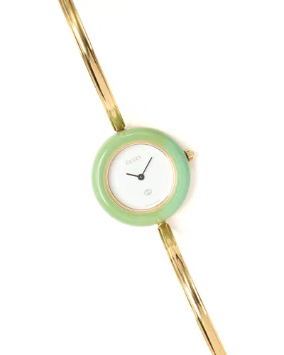 Gucci Change Bezel 26mm 1994 Watch In Green