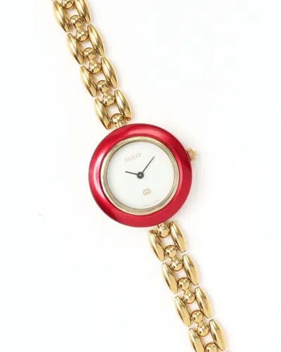 Gucci Change Bezel 26mm Ca 1997 Watch In Gold
