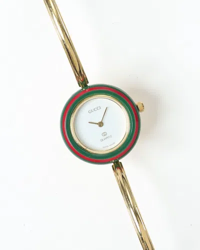 Gucci Change Bezel 26mm Ref 1100l Watch In Gold