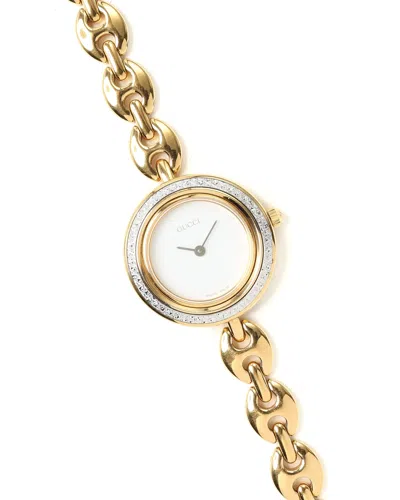 Gucci Change Bezel 26mm Watch In Gold