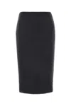 Gucci Women's Horsebit Wool Midi Skirt In Darkgreylightgrey