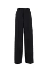 Gucci Women's Wool Blend Trousers In Darkgrey