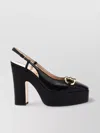 Gucci Baby 120 Leather Platform Slingback Pumps