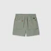 Gucci Check Cotton Shorts In Green