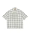 Gucci Viscose Checked Bowling Shirt In White