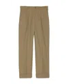Gucci Check-pattern Pleat-detailing Trousers In Brown