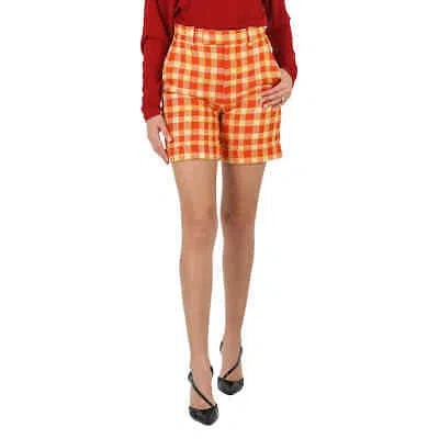 Pre-owned Gucci Check Tweed Shorts In Multicolor