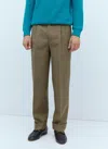 Gucci Men Check Wool Tailored Pants In Blue