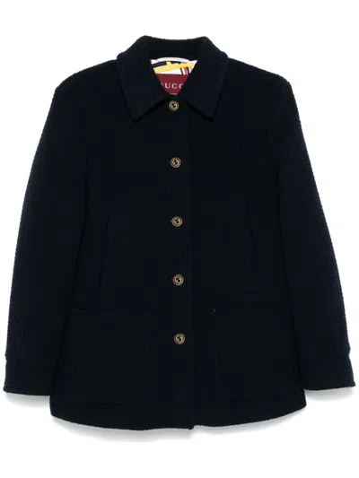 GUCCI CHECKED BOUCLÉ JACKET