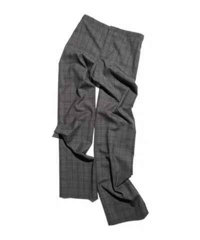 Gucci Checked Fine Wool Pants In Black
