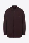 Gucci Emporio Armani Stylish Single-breasted Cotton Blazer In Red
