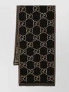 Gucci Checked Pattern Wool Scarf
