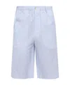 Gucci Checked Shorts In Blue