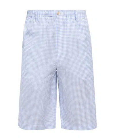 Gucci Checked Shorts In Purple