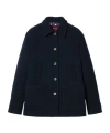 Gucci Checked Wool Coat In Black