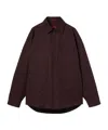 Gucci Padded Jacket Featuring Gingham Pattern In Burgundy