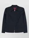 Gucci Checkered Jacket Collared Neck Front Pockets In Blue