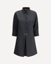 Gucci Womens Horsebit Long-sleeves Wool Mini Dress Ardesia Grey In Gray