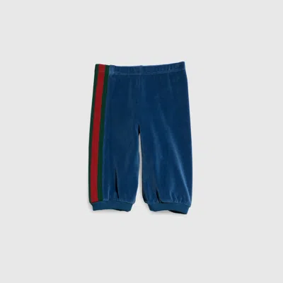 Gucci Babies' Chenille Pant In Blue