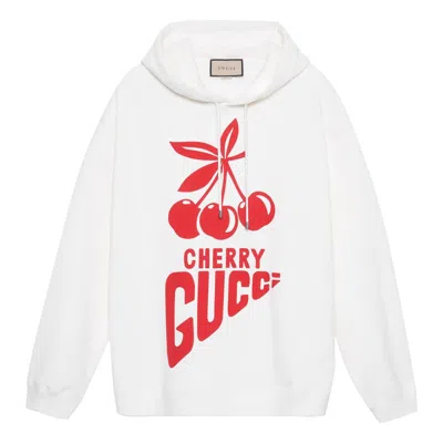 Gucci Cherry  Cotton Sweatshirt 'ivory'