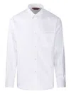 Gucci Cotton Shirt With Double Collar And Chest Pocket In White