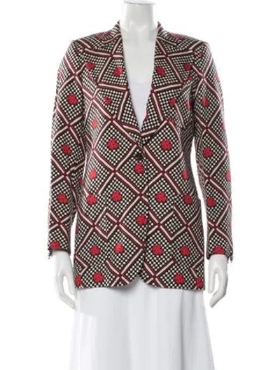 Pre-owned Gucci Chester Patterned Blazer
