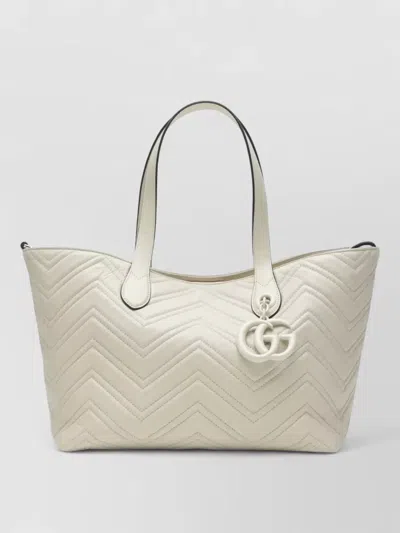 Gucci Chevron Pattern Tote Bag Double Handles
