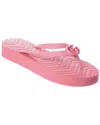 Gucci Chevron Platform Sandal In Pink