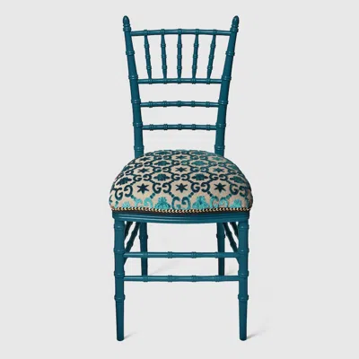 Gucci Chiavari Chair With Gg Jacquard In Undefined